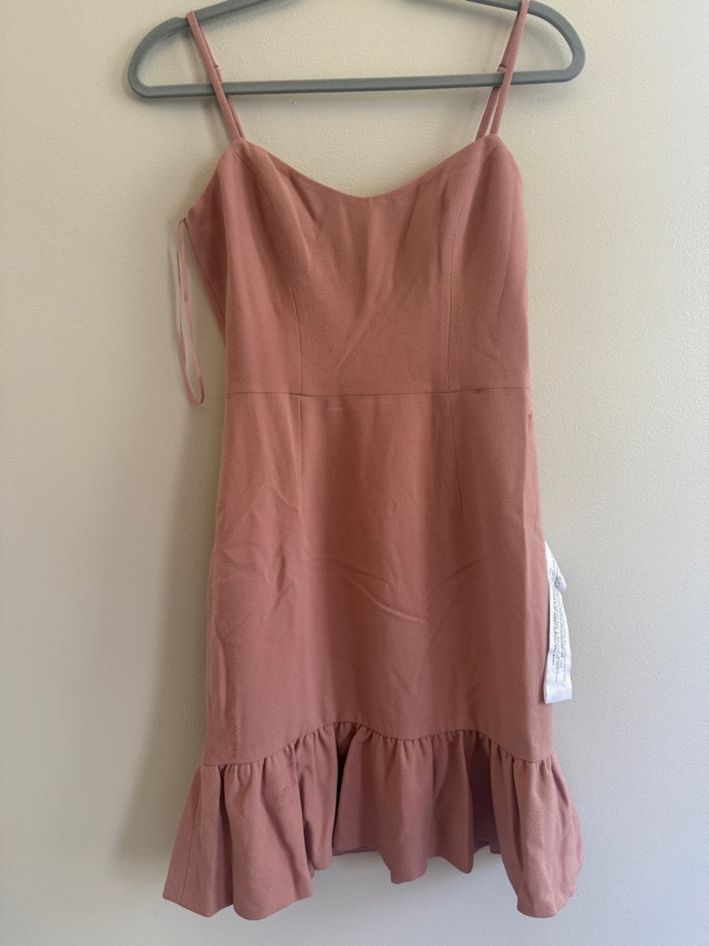 Dress the Population Dusty Rose Midi Dress with Ruffle Hem